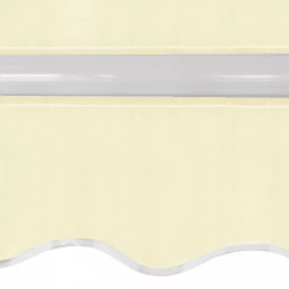 krémfehér kézi működtetésű összecsukható napellenző 600 cm