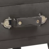 2 db szürke bársony éjjeliszekrény 40 x 35 x 40 cm