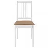 5-részes fehér MDF étkezőgarnitúra