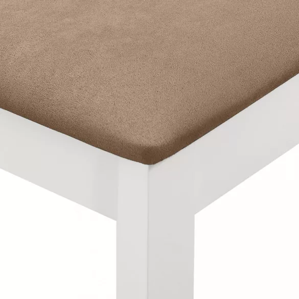 5-részes fehér MDF étkezőgarnitúra