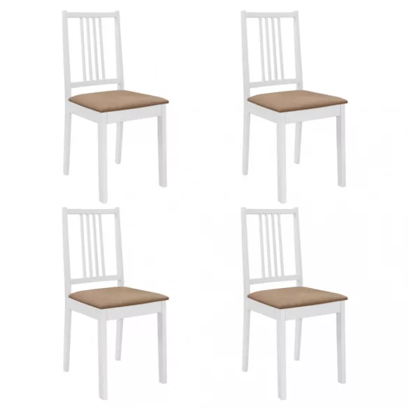 5-részes fehér MDF étkezőgarnitúra