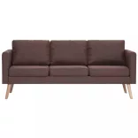 2-részes barna szövet kanapészett