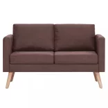 2-részes barna szövet kanapészett