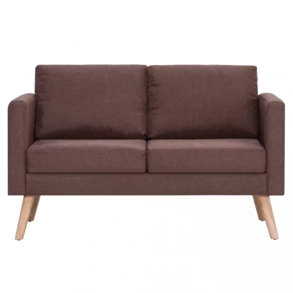 2-részes barna szövet kanapészett