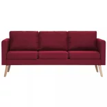 2-részes bordó szövet kanapészett