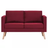 2-részes bordó szövet kanapészett