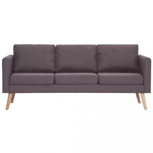 2-részes szürkésbarna szövet kanapészett