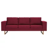 2-részes bordó szövet kanapészett