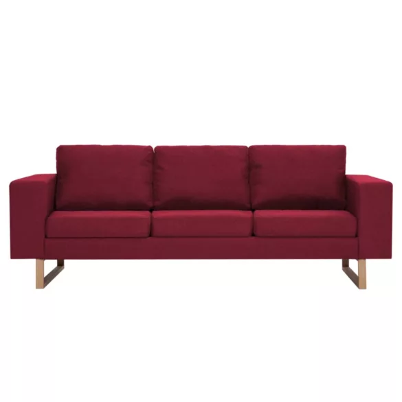 2-részes bordó szövet kanapészett