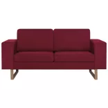 2-részes bordó szövet kanapészett