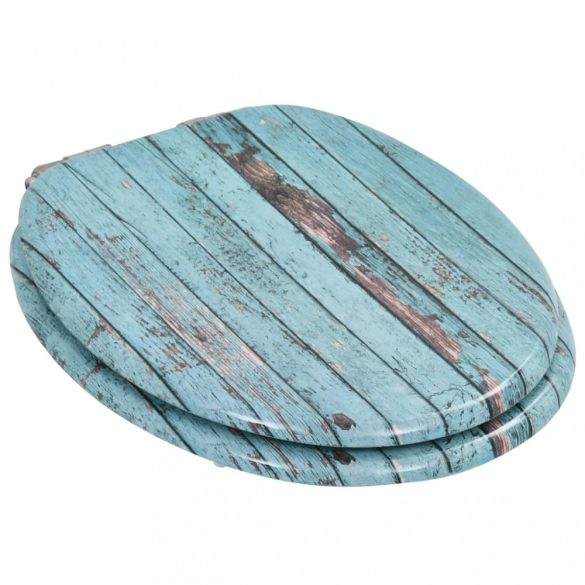 2 db régi famintás MDF WC-ülőke lassan csukódó fedéllel