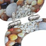 2 db kavicsmintás MDF WC-ülőke lassan csukódó fedéllel