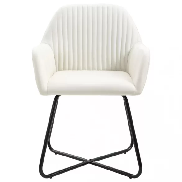 4 db krémszínű szövet étkezőszék