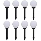 8 db kültéri gyalogjáró LED-lámpa cölöppel 15 cm