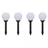 8 db kültéri gyalogjáró LED-lámpa cölöppel 15 cm