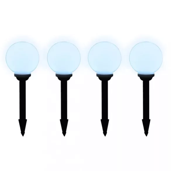 8 db kültéri gyalogjáró LED-lámpa cölöppel 15 cm