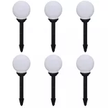 6 db kültéri gyalogjáró LED-lámpa cölöppel 20 cm