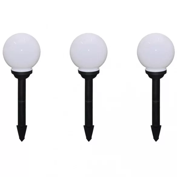 6 db kültéri gyalogjáró LED-lámpa cölöppel 20 cm