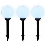 6 db kültéri gyalogjáró LED-lámpa cölöppel 20 cm