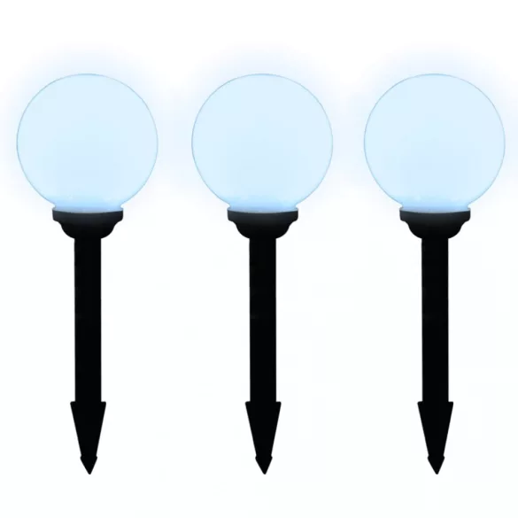 6 db kültéri gyalogjáró LED-lámpa cölöppel 20 cm