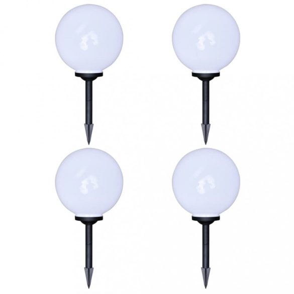 4 db kültéri gyalogjáró LED-lámpa cölöppel 30 cm