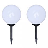 4 db kültéri gyalogjáró LED-lámpa cölöppel 30 cm