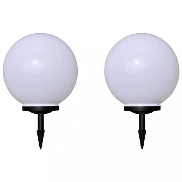 2 db kültéri gyalogjáró LED-lámpa cölöppel 40 cm
