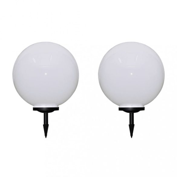 2 db kültéri gyalogjáró LED-lámpa cölöppel 50 cm