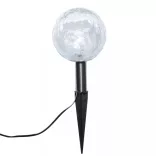 6 db LED kerti gömblámpa cövekkel és napelemmel