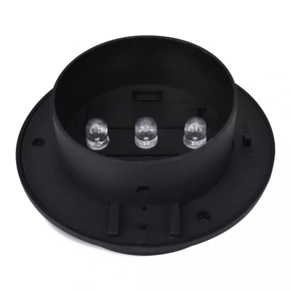 12 darab fekete kültéri napelemes LED kerítéslámpa