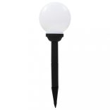 8 db napelemes kültéri LED gömblámpa 15 cm RGB