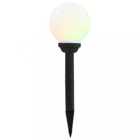 8 db napelemes kültéri LED gömblámpa 15 cm RGB