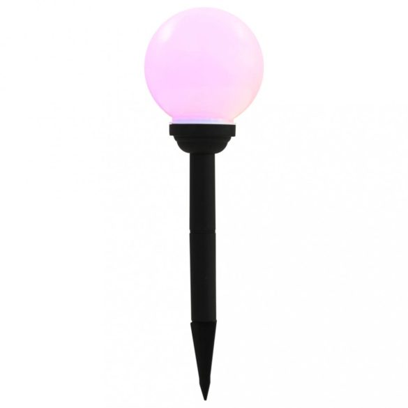 8 db napelemes kültéri LED gömblámpa 15 cm RGB