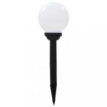 6 db napelemes kültéri LED gömblámpa 20 cm RGB