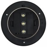 12 db fehér kerek kültéri napelemes LED lámpa 12 cm