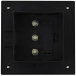 12 db fekete négyzet alakú kültéri napelemes LED lámpa 12 cm