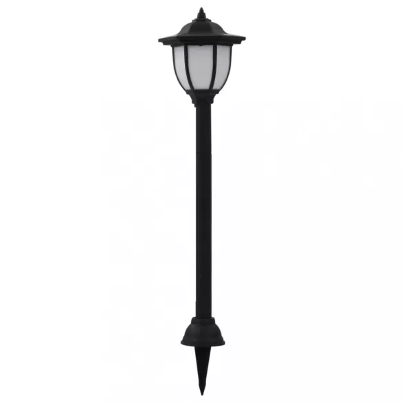 6 db fekete kültéri napelemes LED lámpa