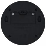 24 db fekete kerek kültéri napelemes LED falilámpa