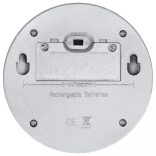 24 db ezüstszínű kerek kültéri napelemes LED falilámpa