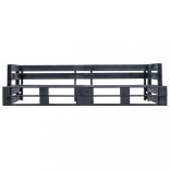 2 személyes fekete fa kerti raklapkanapé