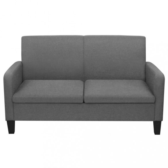 kétrészes sötétszürke szövet ülőgarnitúra