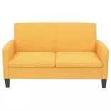 2-részes sárga szövet kanapészett