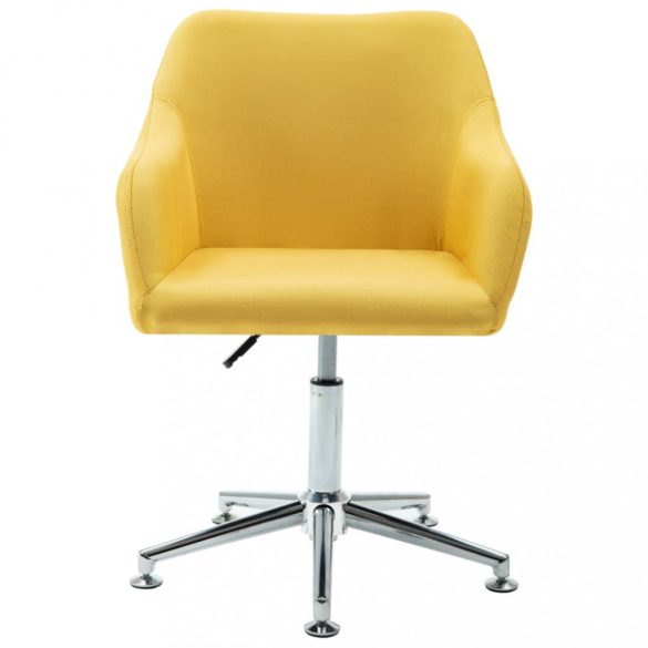 sárga szövetborítású forgó irodaszék