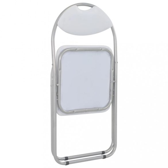 4 db fehér műbőr összecsukható étkezőszék