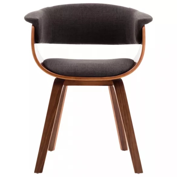 4 db szürke hajlított fa és szövet étkezőszék