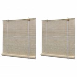 2 db természetes bambuszroló 120 x 160 cm