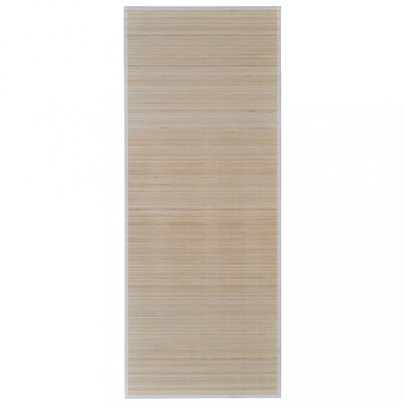 2 db téglalap alakú természetes bambuszszőnyeg 120 x 180 cm