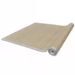 2 db téglalap alakú természetes bambuszszőnyeg 120 x 180 cm