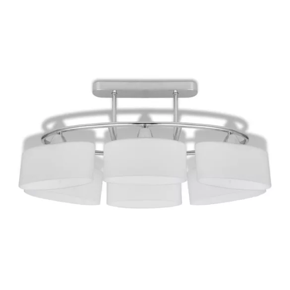 2 db mennyezeti lámpa ellipszoid üvegburával E14