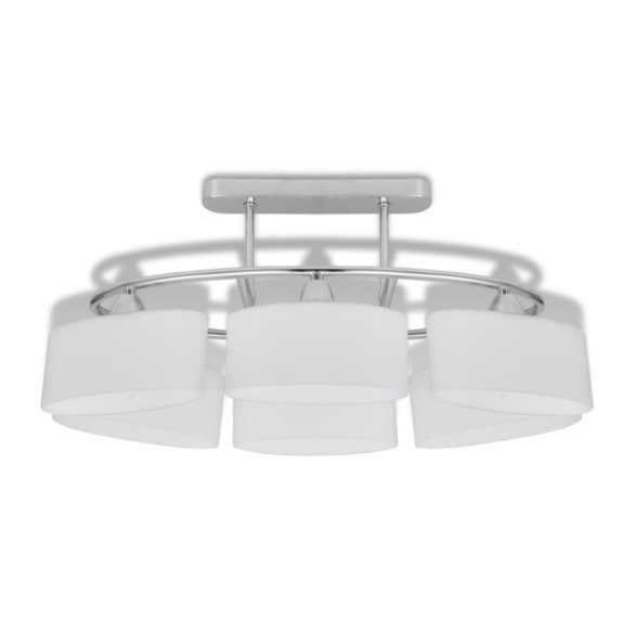 4 db mennyezeti lámpa ellipszoid üvegburával E14